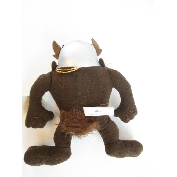 NWT Looney Tunes 1995 Ace Tazmanian Devil 7" Can Be Hung Plush Toy - Picture 2 of 3
